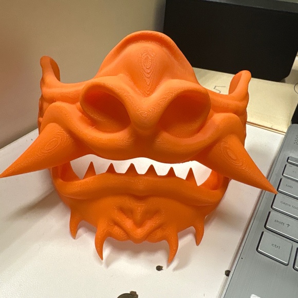 3D printed Half face oni mask - Picture 1 of 1